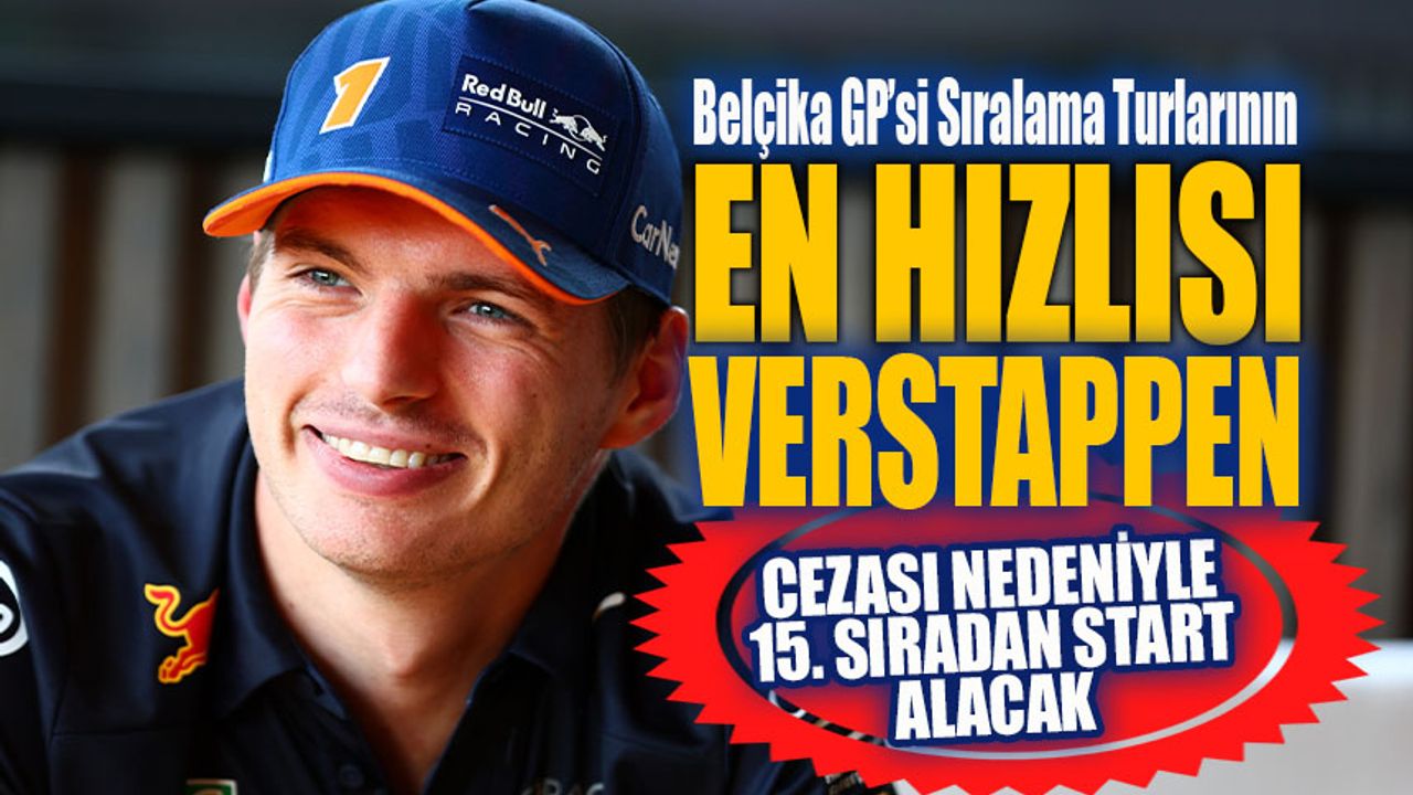 Verstappen'in grid cezası Carlos Sainz'e yaradı!