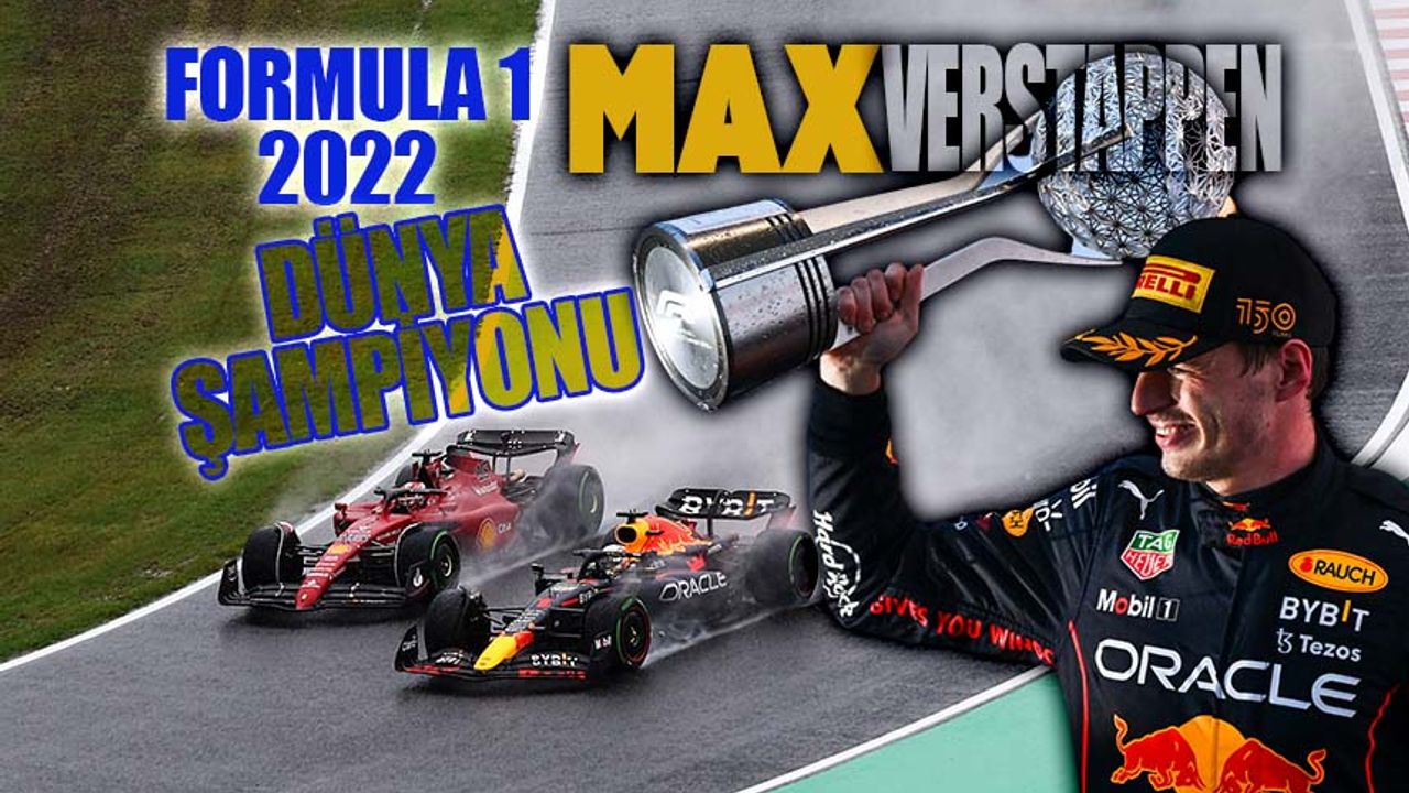 F1 Japonya GP'sini kazanan Verstappen, 2022 Dünya Şampiyonu!