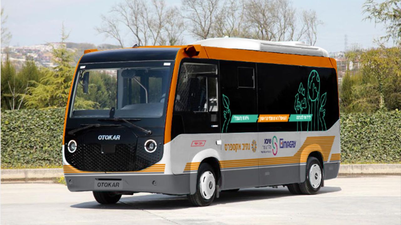 İsrail'in sürücüsüz toplu taşıma hizmetine Otokar midibüsleri