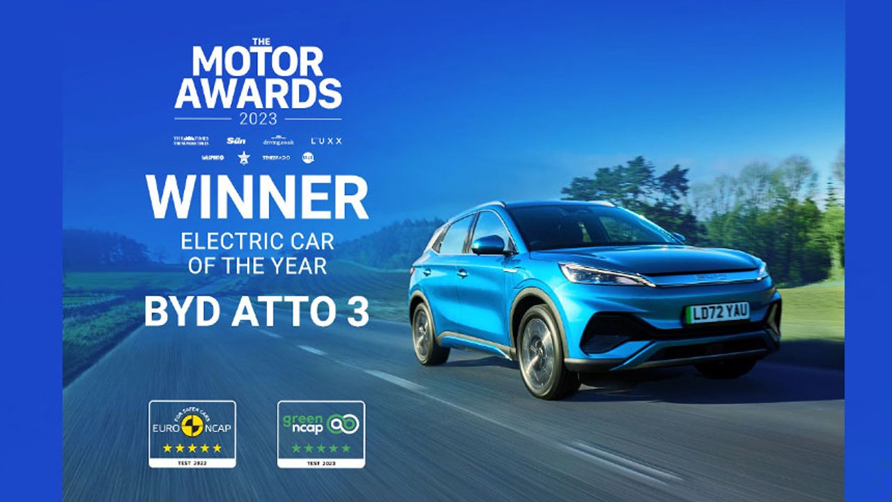 BYD ATTO 3 “Yılın Elektrikli Otomobili” seçildi