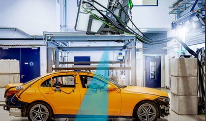 Dünyada ilk: Mercedes-Benz, çarpışma testinin röntgenini çekti