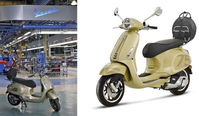 Vespa 75 yılda 19 milyon scooter üretti!