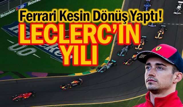 Formula 1'de Ferrari Leclerc ile kazanmaya devam ediyor!