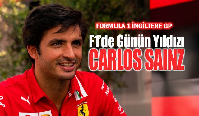 F1 İngiltere GP'sinde  pole pozisyon Carlos Sainz'in