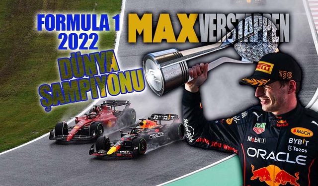 F1 Japonya GP'sini kazanan Verstappen, 2022 Dünya Şampiyonu!