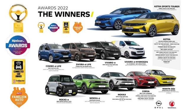 Opel 2022 yılını bol ödülle kapattı