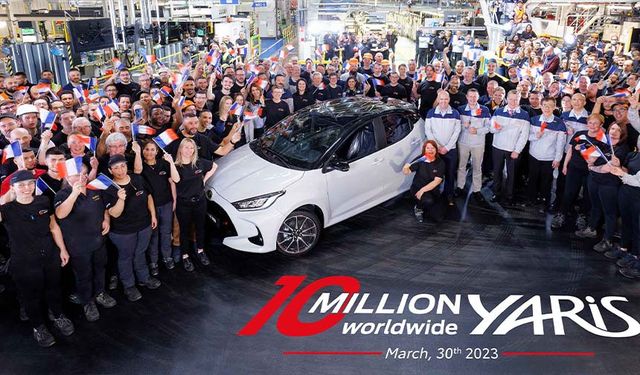 Toyota Yaris 10 milyonluk satış adediyle efsane oldu 