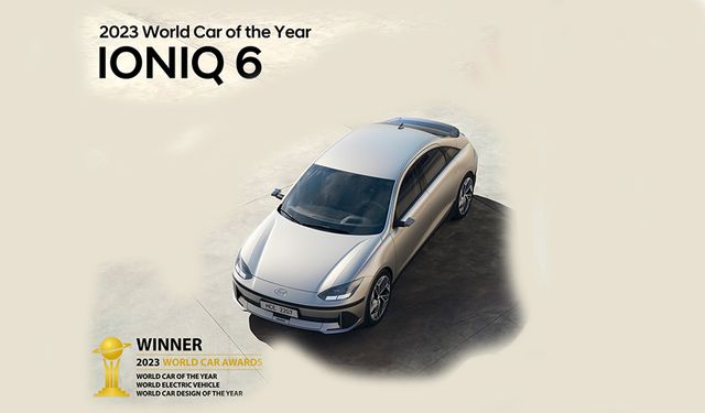 Hyundai IONIQ 6 Dünyada Yılın Otomobili Seçildi. 