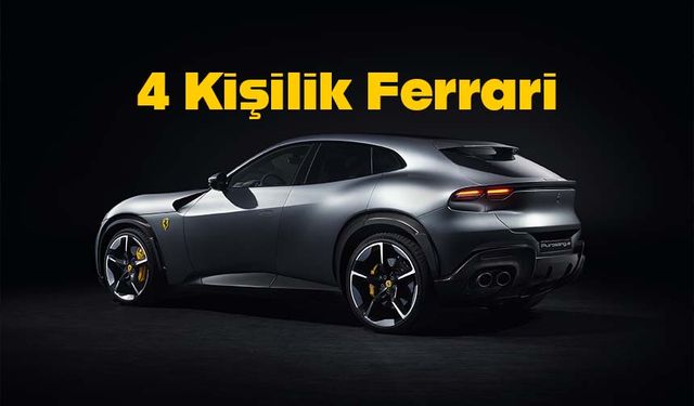 Ferrari Purosangue'ya 2023'ün En İyi Seri Üretim Otomobili Ödülü