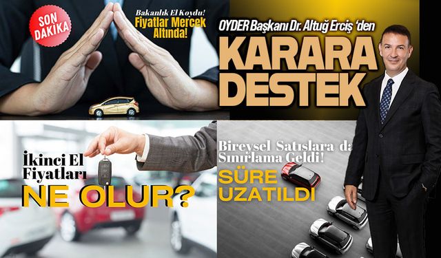 OYDER: Otomobil piyasasını regüle edecek karar!