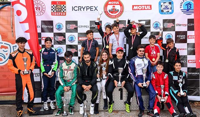 Tuzla’daki Karting Yarışında Büyük Çekişme