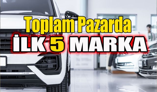 Otomobil ve hafif ticari araç pazarında ilk 5 marka