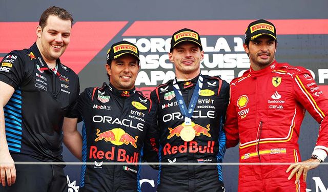 F1 Japonya GP'sini Verstappen rahat kazandı