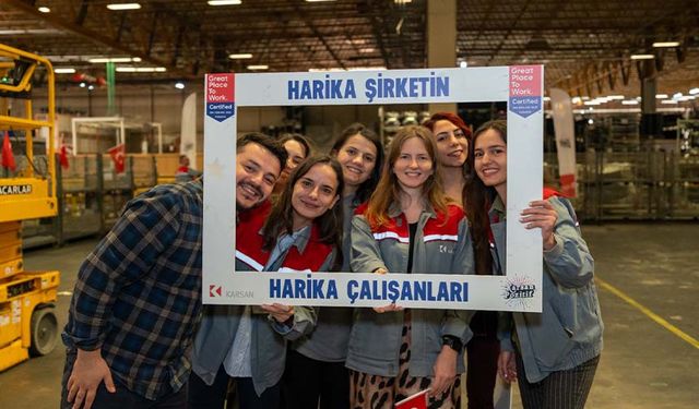 Karsan'a çalışmak için harika bir iş yeri sertifikası