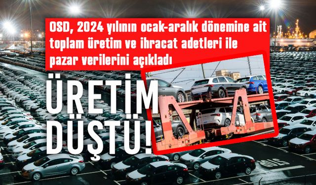 Türkiye 2024 yılında kaç araç üretti, kaçını ihraç etti!