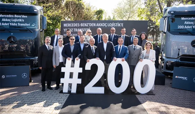 Akkoç Lojistik Filosunu 200 Yeni Mercedes-Benz Kamyonla Güçlendirdi