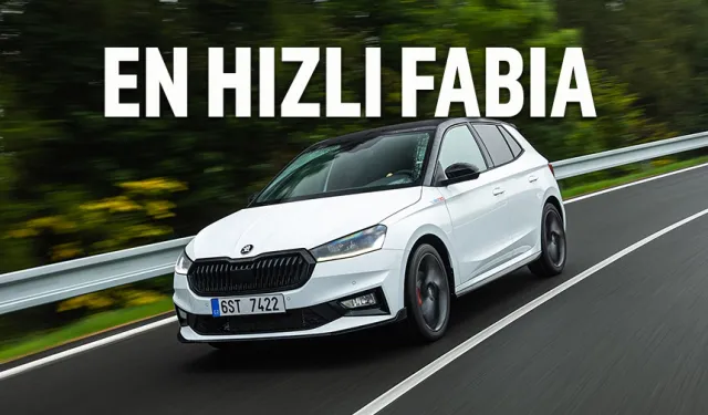 Skoda Fabia 130, markanın en hızlı seri üretim modeli oldu