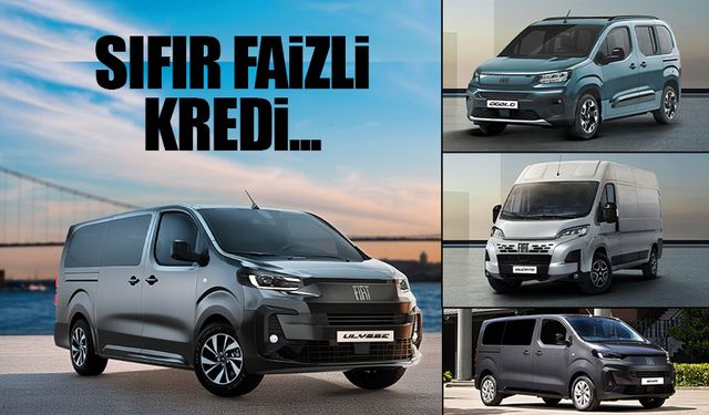 Şubat Fırsatı: FIAT Professional'den Sıfır Faizli Kredi Desteği