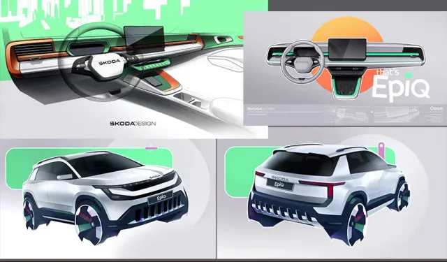 Škoda Elektrikli Epiq’in Kabin Fotoğraflarını Paylaştı