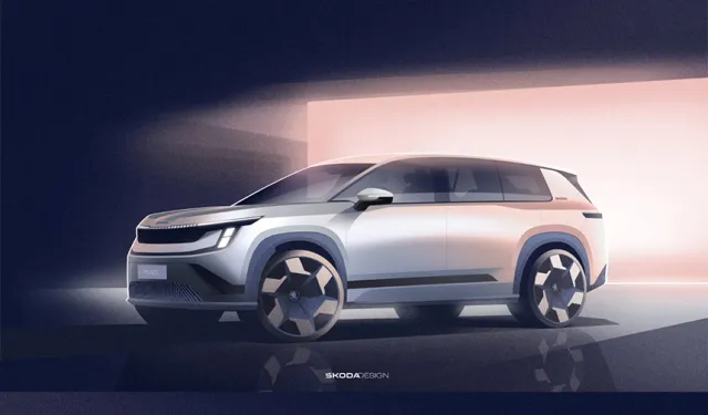 Škoda Peaq: 7 Koltuklu Elektrikli SUV İlk Kez Göründü