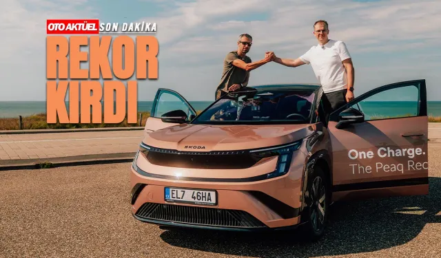 Škoda Peaq tek şarjla 936 km giderek rekor kırdı