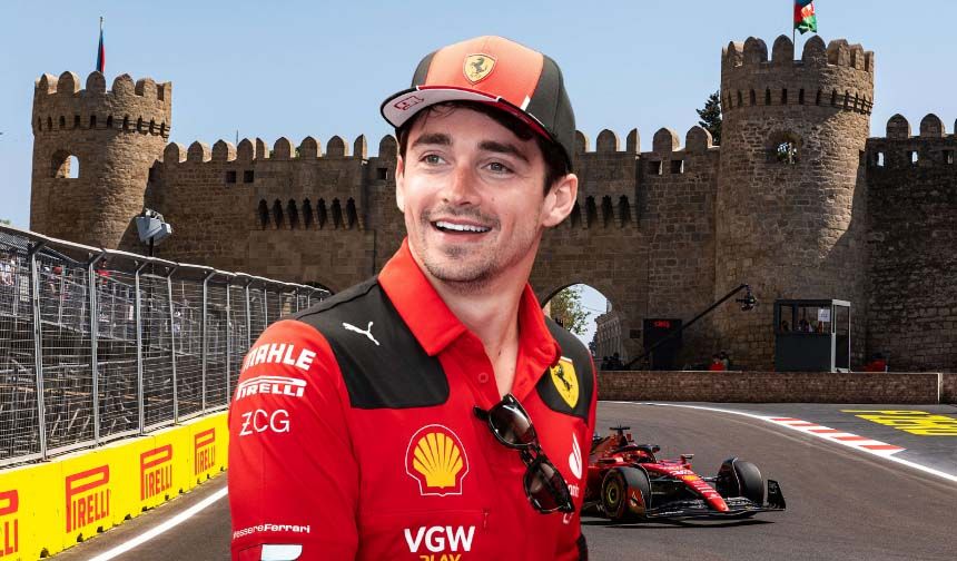 Formula 1 Azerbaycan GP'sinde Leclerc gaza geldi!