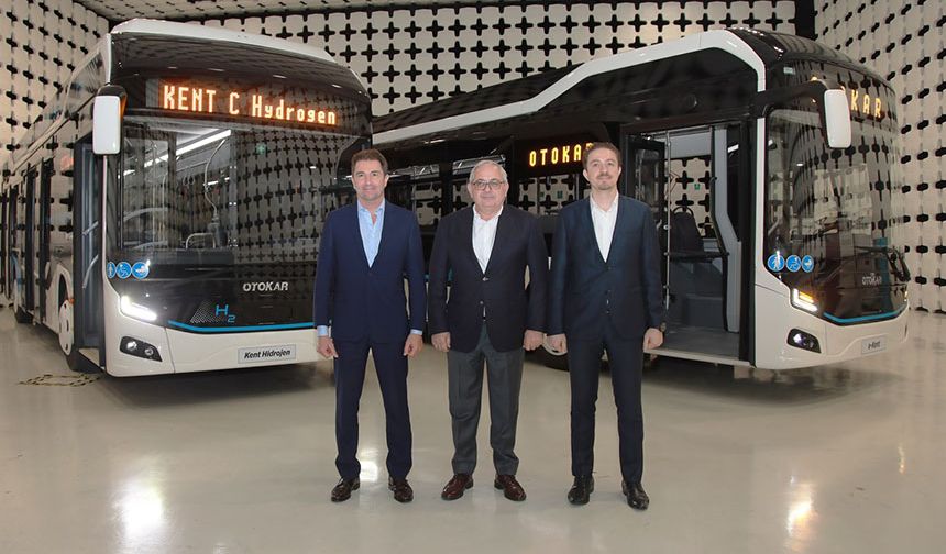Otokar, Hidrojenle Çalışan Otobüsü ile Otonom Otobüsünü Tanıttı