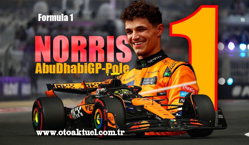 Formula 1 Abu Dhabi GP'sinde Pole Lando Norris'in