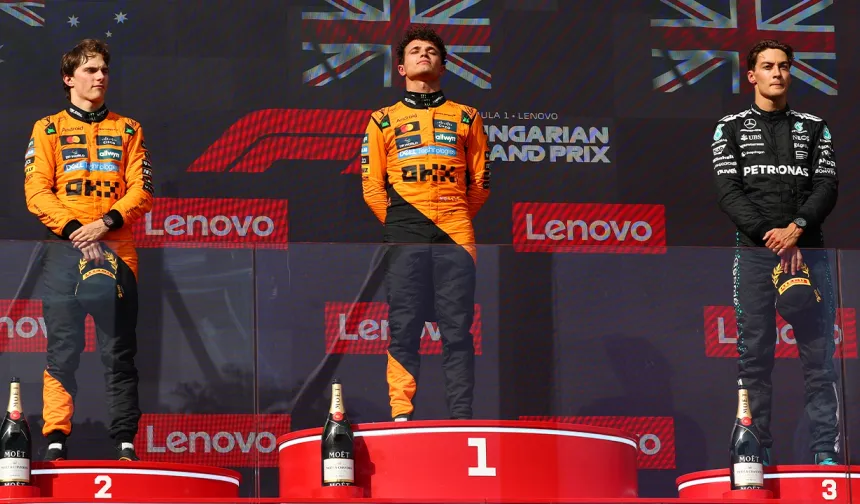 F1 Macaristan GP'sinde Mercedes’ten Strateji Zaferi: Russell Podyumda