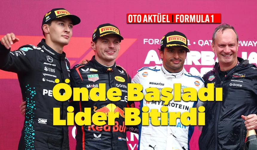 F1 Azerbaycan GP'sini Max Verstappen Kazandı