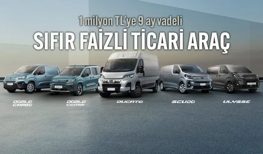 FIAT'tan 1 Milyon TL'ye Sıfır Faizli Ticari Araç Kredisi