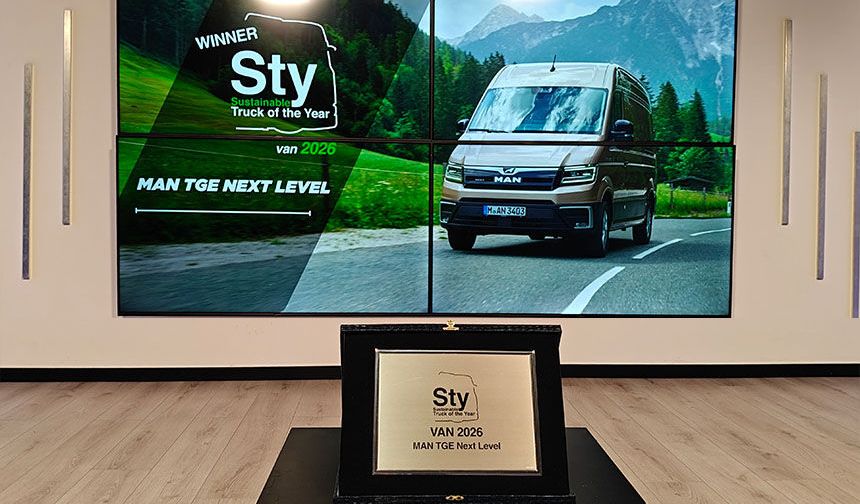 MAN TGE Next Level, “2026 Yılının Sürdürülebilir Hafif Ticari Aracı” Seçildi
