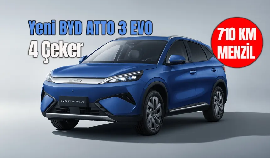 BYD ATTO 3 EVO sahnede: 4 çeker, şehir içinde 700 km menzil