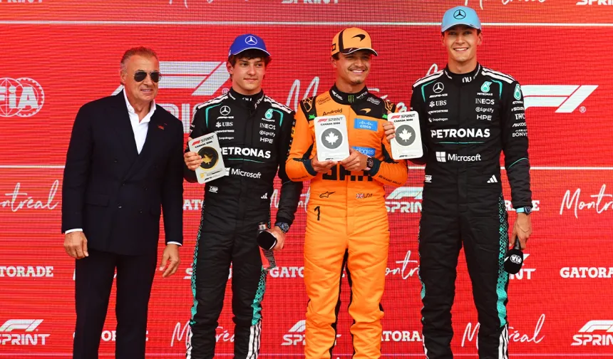 F1 Kanada Sprint: Russell kazandı, Mercedes gerilimi arttı