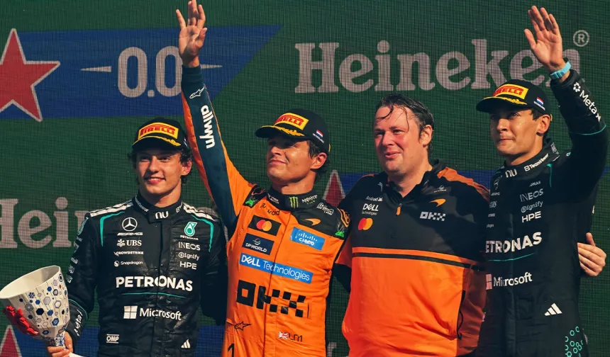 F1 Hollanda GP'sini McLaren Pilotu Lando Norris Kazandı