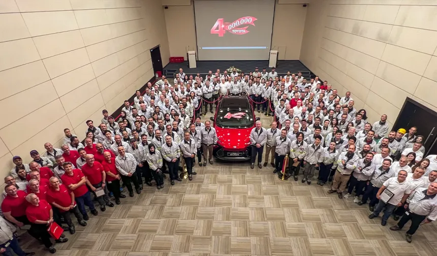 Toyota Türkiye'de 32 yılda 4 milyon araç üretti!