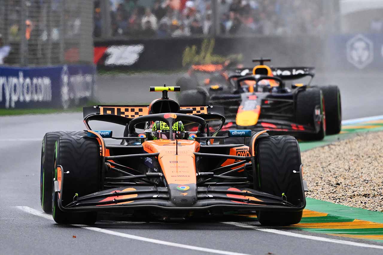 Lando Norris Baştan Sona Islak Zeminde Gerçekleşen F1 Avustralya Gp'sinde Çok Anlamlı Bir Zafere Imza Attı.