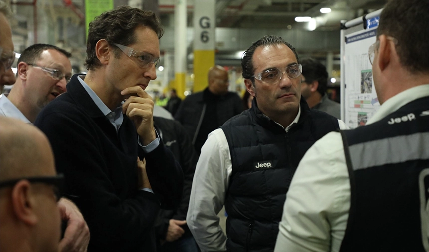 John Elkann Antonio Filosa