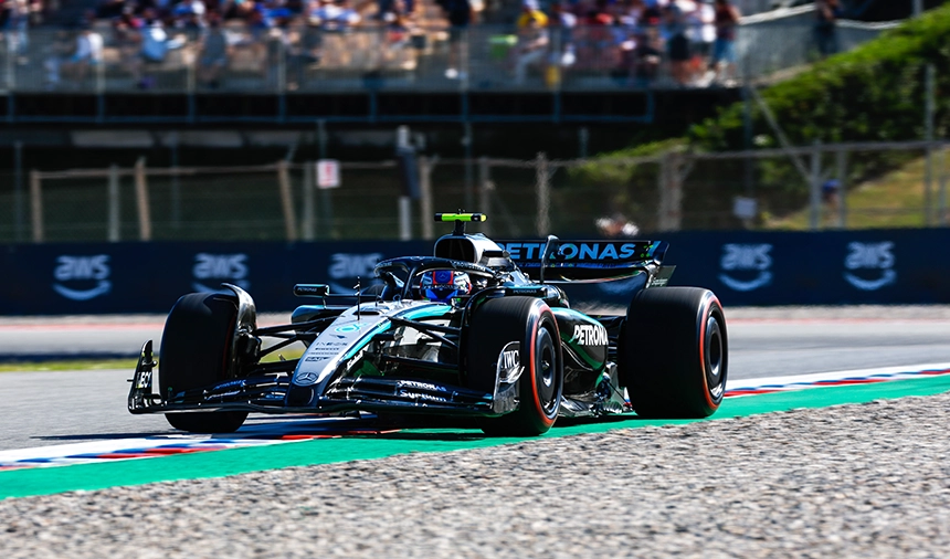 Mercedes Pilotları İspanya Gp'sine Avantajlı Sayılacak Yerden Başlıyor