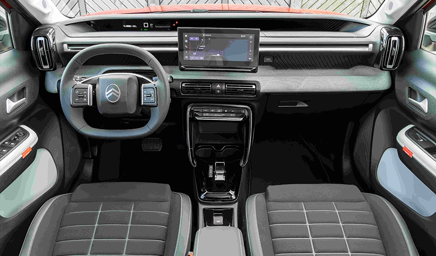 Yeni Elektrikli Citroen E C3 Kokpit