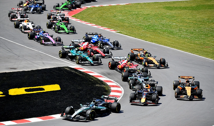 F1 Kanada Gp'sinde Starttan Sonra Ilk Viraj