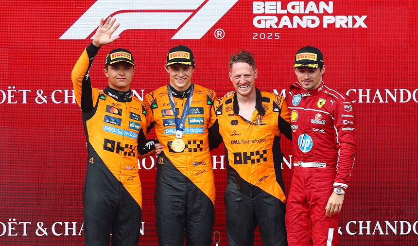 F1 Belçika Gp'de Mclaren Düble Yaptı, Ferrari Podyuma Çıktı