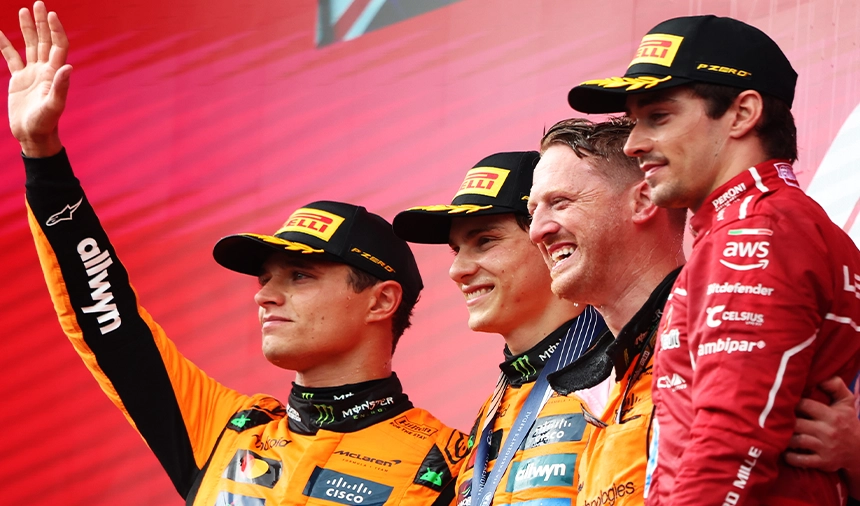 F1 Belçika Gp'sinde Kazananlar Podyumda