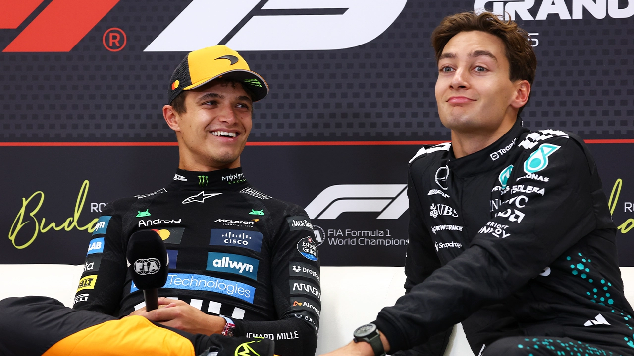 Lando Norris George Russell F1 Macaristan Gp