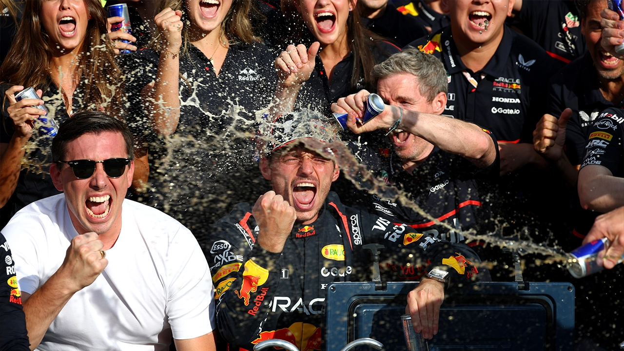 F1 Monza Gp Verstappen Ve Red Bull'un Zafer Kutlaması