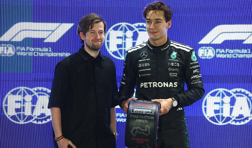 George Russel F1 Singapur Gp'sine Pole'de Başlayacak