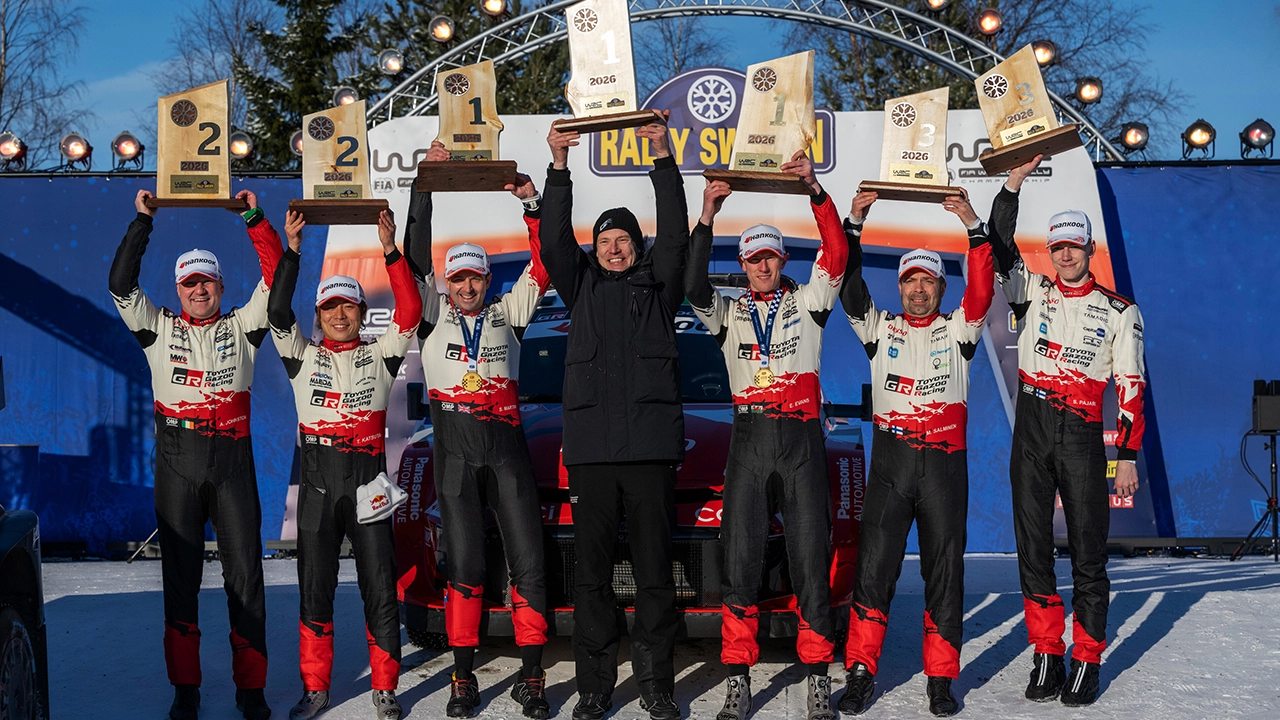 Podyum Sadece Toyota'nın. İsveç Rallis'inde Toyota Takımı 1 2 3 4 Yaparak Tarih Yazdı