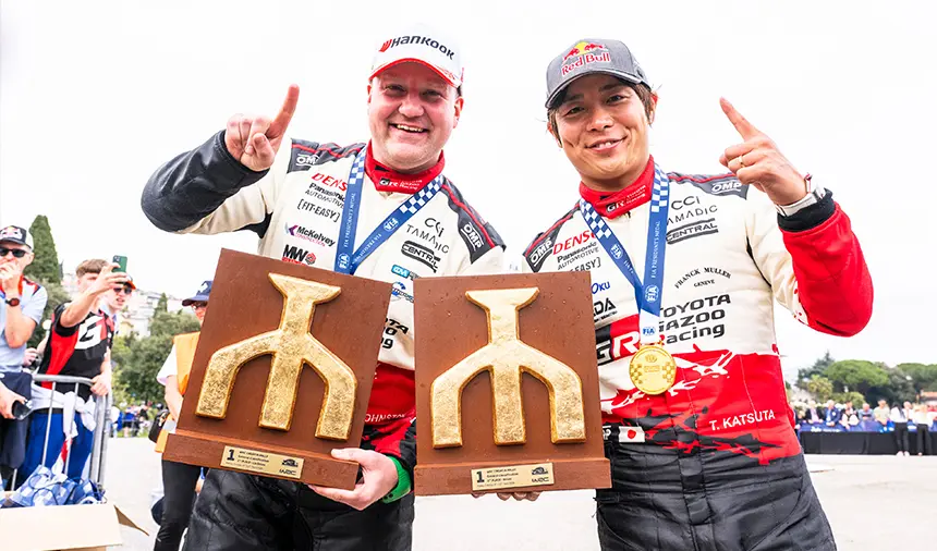 Takamoto Katsuta Aaron Johnston Toyota Gr Yaris Rally1