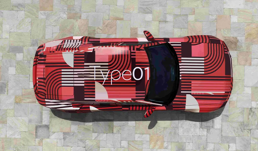 Jaguar Type01 Üstten Görünüm