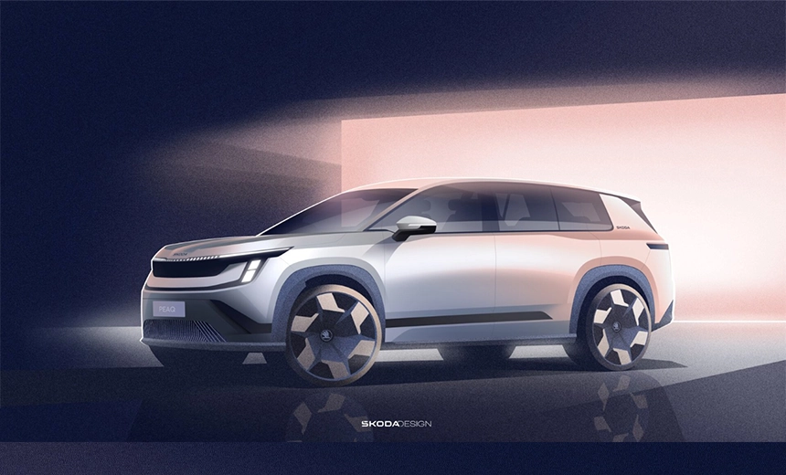 Škoda Peaq: 7 Koltuklu Elektrikli SUV İlk Kez Göründü